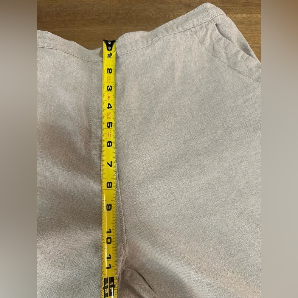 LL Bean Women’s Linen Wide Leg Pants 16 - Picture 4 of 8